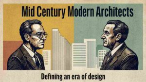 Discover mid century modern architects, their simple design ideas, famous works, and how they still inspire beautiful homes today