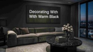 Discover decorating with warm black to create cozy, elegant rooms with rich color, timeless style, and inviting modern charm.