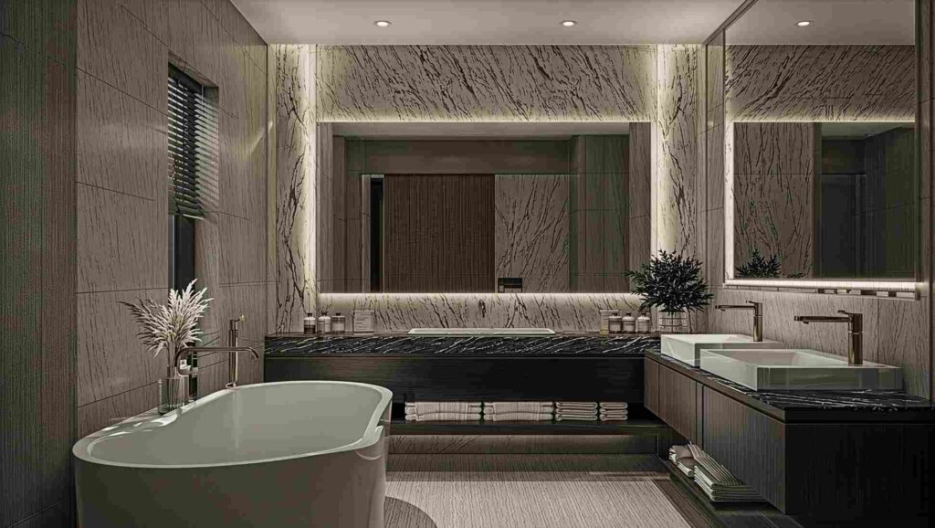 luxury guest bathroom