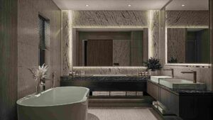 luxury guest bathroom